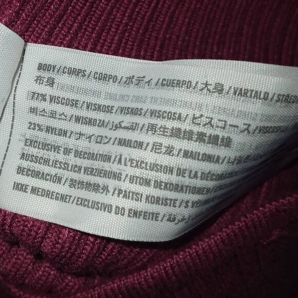 ABERCROMBIE AND FITCH FUCHSIA BODYSUIT SZ.M EUC - Picture 7 of 7